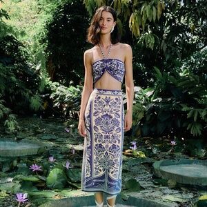 Farm Rio - Off White Delicate Tapestry Top & Skirt Set